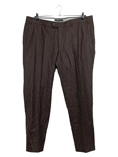 Hiltl Herren Stoffhose Wolle Braun Meliert Gr. 28 W42 Klassisch