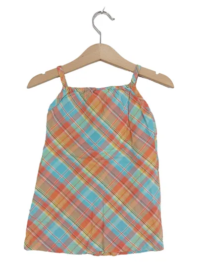 Topolino Sommerkleid Mädchen Kariert Trägerkleid Mehrfarbig Gr. 86
