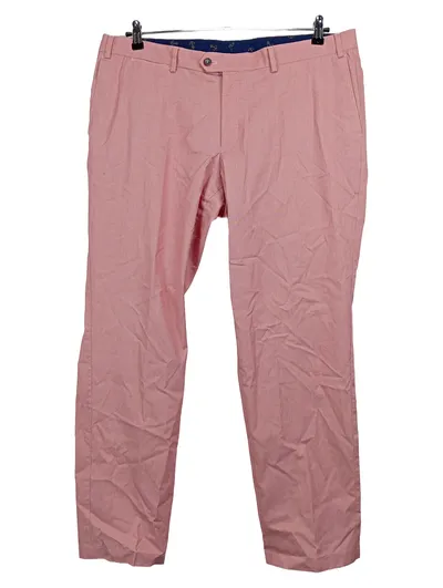 Hiltl Herren Stoffhose Pink Leinenoptik Gr. 27 W39 XXL
