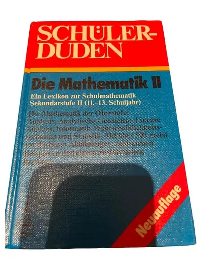 Schüler Duden Die Mathematik II Lexikon Schulmathematik Sekundarstufe II