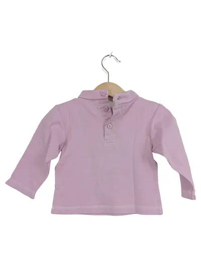 C&A Mädchen Langarmshirt Rosa Gr. 80 Baumwolle Basic