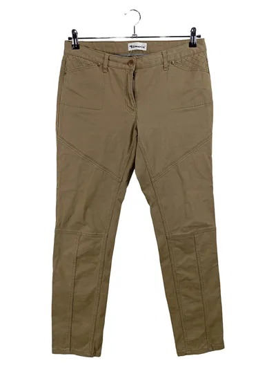 Tamaris Damen Stoffhose Braun Gr. 44 W35 XXL Casual