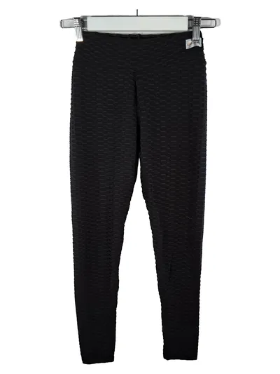BoomBooty Leggings Damen Schwarz Gr. S Sportlich Strukturmuster