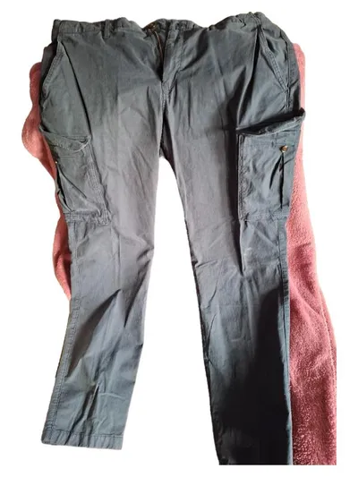 Tommy Hilfiger Cargohose Herren Gr. 38 Petrol Baumwolle Cargo Pants