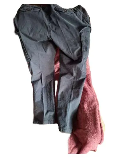 Tommy Hilfiger Cargohose Herren Gr. 38 Petrol Baumwolle Cargo Pants