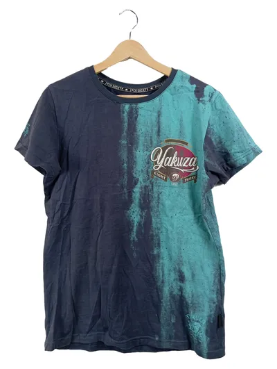Yakuza T-Shirt Eight Three Herren Blau Gr. 48 M Logo-Print Streetwear