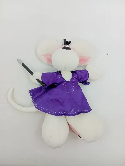 Diddl Maus Kuscheltier Zauberer Plüschtier Weiß 28cm Nostalgisch