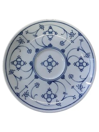 Ingres Weiss Form Marienbad Unterteller Indisch Blau Porzellan 14cm
