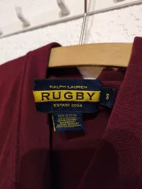 Ralph Lauren Rugby Strickjacke Damen Gr. 36 S Rot Baumwolle Cardigan Preppy 2