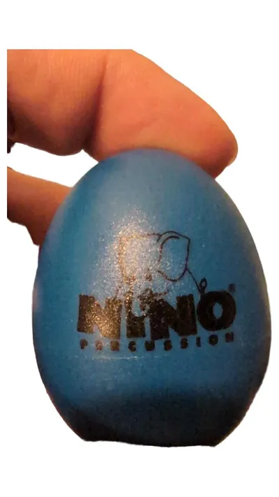 NINO Percussion Ei-Shaker Set 2er Blau Gelb Kinderinstrument Rhythmus