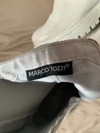 Marco Tozzi Damen Stiefelette Chelsea Boots Grau Gr. 39 3