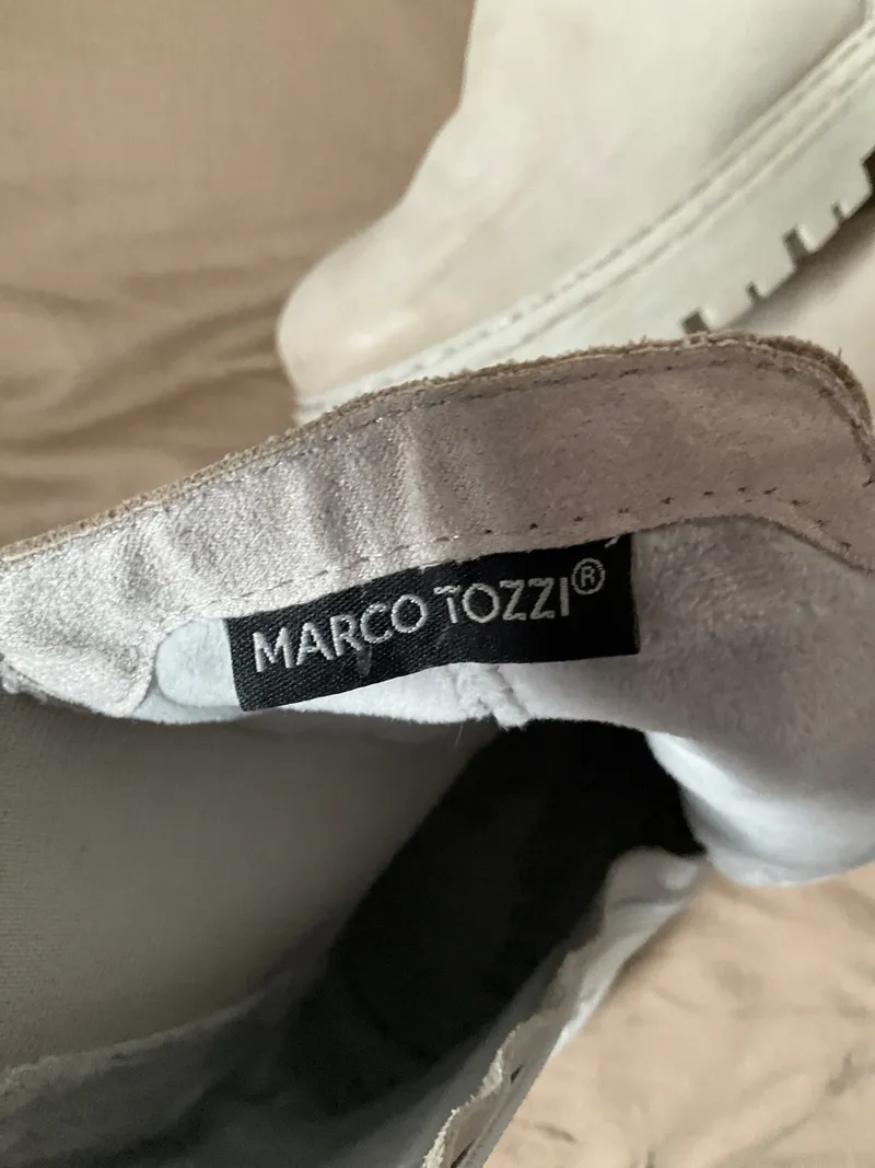 Marco Tozzi Damen Stiefelette Chelsea Boots Grau Gr. 39 3