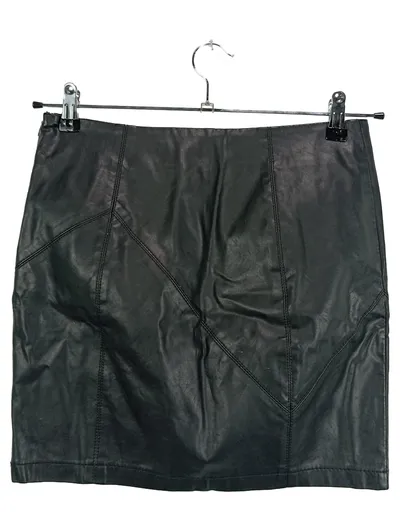 Noisy May Damen Lederrock Schwarz Gr. 36 S Minirock Casual