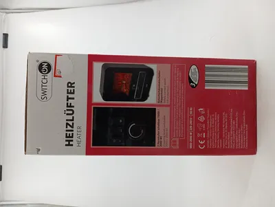 SWITCH ON HE-FB-01 Heizlüfter Kamineffekt 2000W Elektroheizung Schwarz