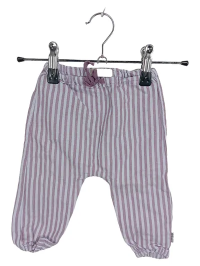 NAME IT Baby Jogginghose Gr. 68 gestreift Lila Weiß Baumwolle