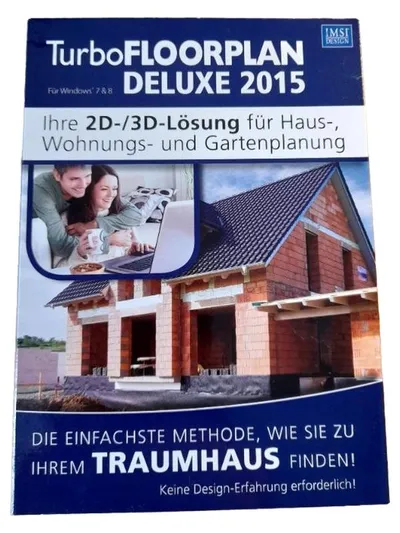 IMSI Design TurboFLOORPLAN DELUXE 2015 Haus Garten Planung Software PC