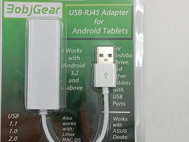 BobjGear USB-RJ45 Ethernet LAN Netzwerk Adapter für Android Tablets Weiß 10
