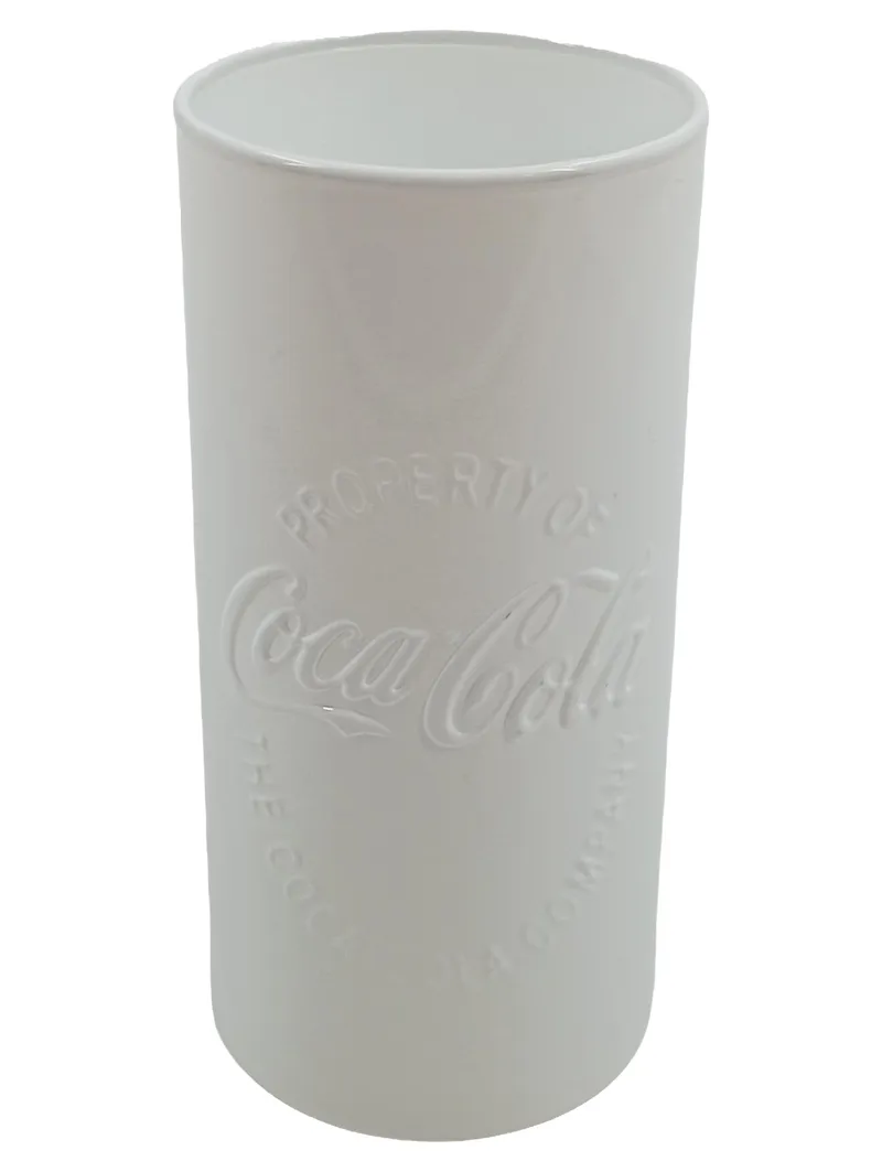 Coca-Cola Fan Becher Glas Weiß 300ml Property of The Coca-Cola Company 1