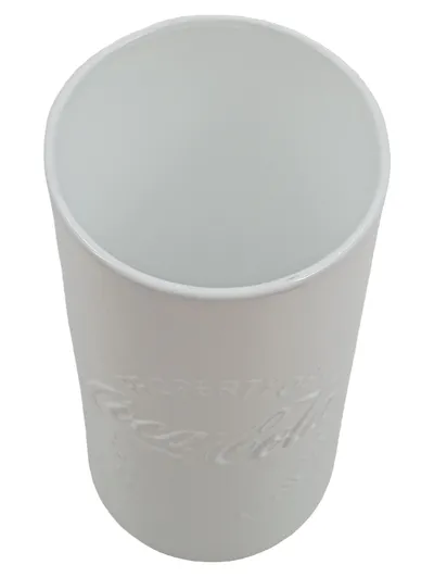 Coca-Cola Fan Becher Glas Weiß 300ml Property of The Coca-Cola Company