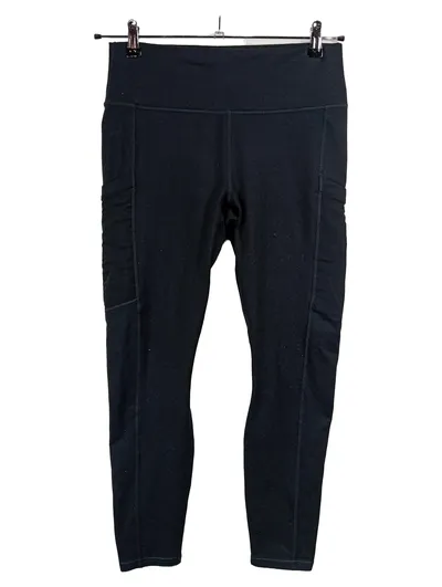 Fabletics Damen Sport Leggings Schwarz Gr. 40 High Waist Taschen