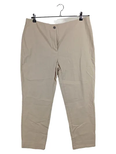 Christian Berg Damen Stoffhose Chinohose Beige Gr. 44 Klassisch