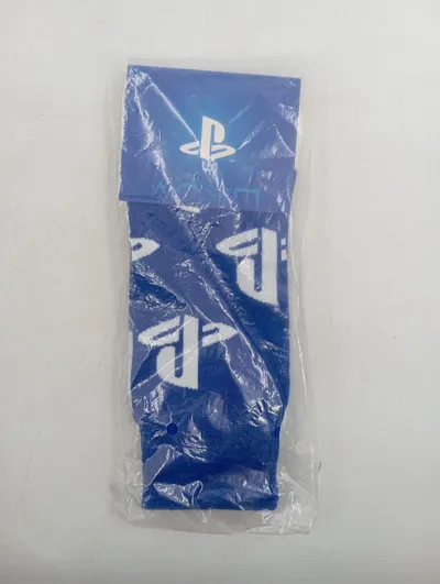 PlayStation Strümpfe Socken Logo Blau Herren Baumwolle