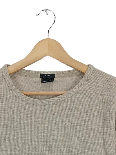 HUGO BOSS Herren Pullover Waffelstrick Beige Gr. 48 M Casual