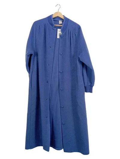 braun Damen Strickjacke Longstrickjacke Gr. 40 Blau Polyacryl