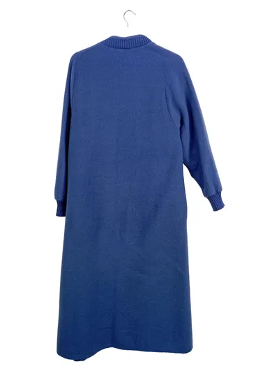 braun Damen Strickjacke Longstrickjacke Gr. 40 Blau Polyacryl