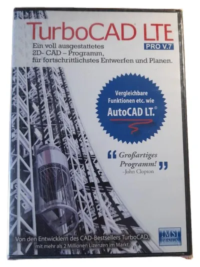 IMSI Design TurboCAD LTE PRO V.7 2D CAD Software PC Entwerfen Planen