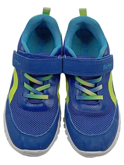 Richter Kinder Sneaker low Sportschuhe Blau Gr. 31 Klettverschluss