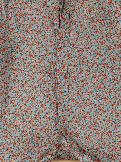 Marc O'Polo Damen Hemdbluse Blumenmuster Gr. 44 Mehrfarbig Langarm