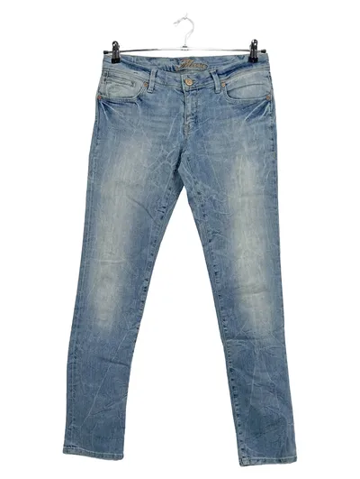 Mavi Damen Jeans Slim Fit Hellblau Used Look W32 L32 Stretch