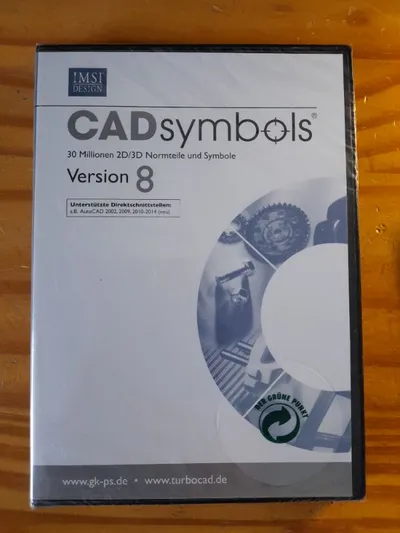 IMSI Design CADsymbols V8 PC 30 Mio 2D/3D Normteile Symbole AutoCAD