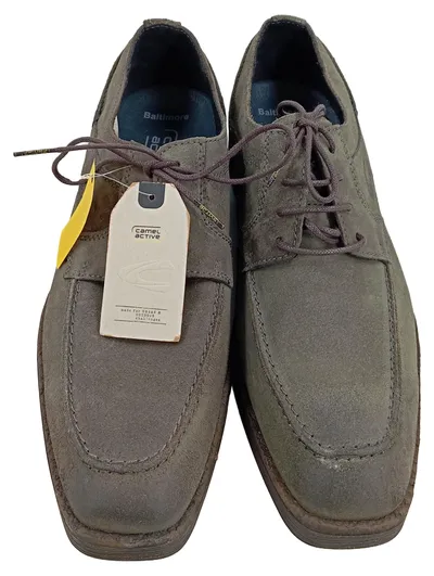 camel active Baltimore Schnürschuhe Herren Leder Grau Gr. 43.5
