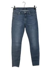 7 For All Mankind Damen Jeans Slim Fit Blau Gr. 36 W28 L30 1