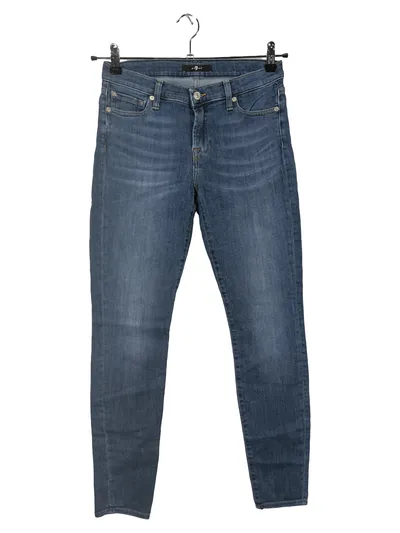 7 For All Mankind Damen Jeans Slim Fit Blau Gr. 36 W28 L30