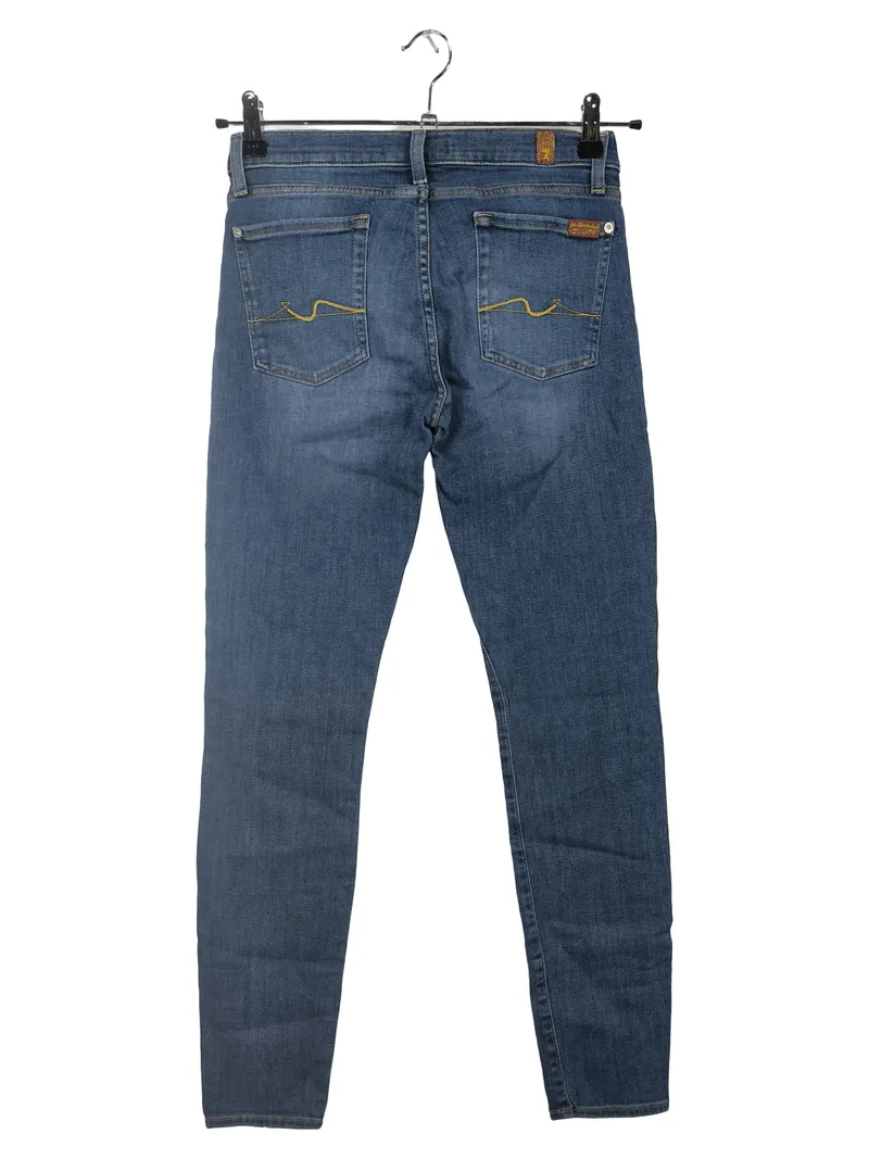7 For All Mankind Damen Jeans Slim Fit Blau Gr. 36 W28 L30 2