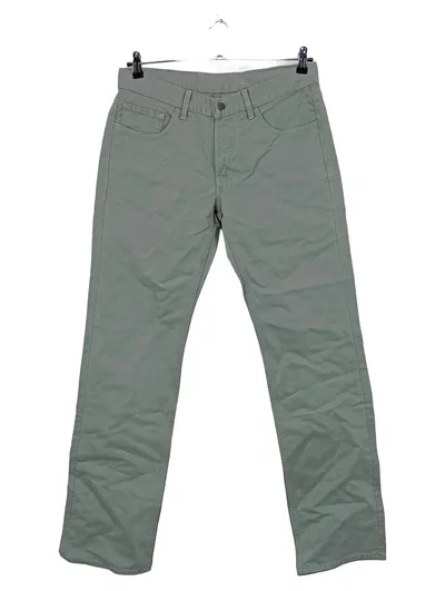 Baldessarini Herren Stoffhose Chino Gr. 34 W34 Grün Khaki Baumwolle