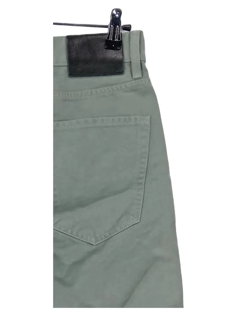 Baldessarini Herren Stoffhose Chino Gr. 34 W34 Grün Khaki Baumwolle 3