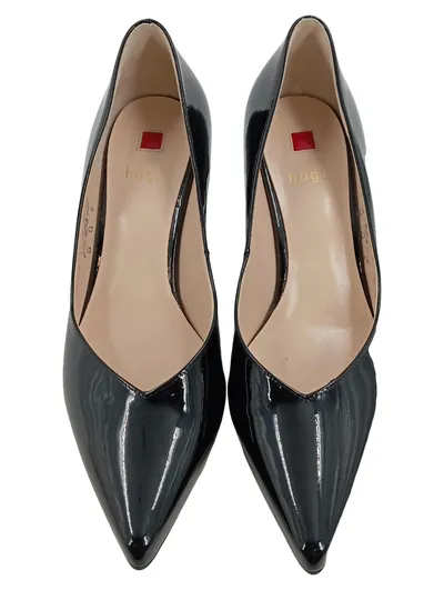 Högl Damen Pumps Lackleder Schwarz Elegant Klassisch Gr. 37