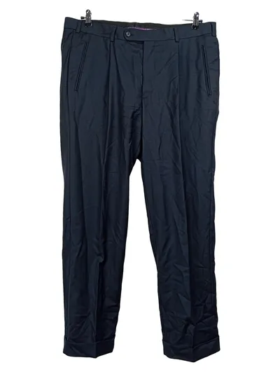 Hiltl Herren Anzughose Business Schwarz Gr. 27 W38 Wolle