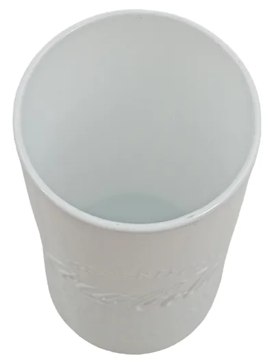Coca-Cola Fan Becher Trinkglas Weiß 300ml Retro Logo Glas