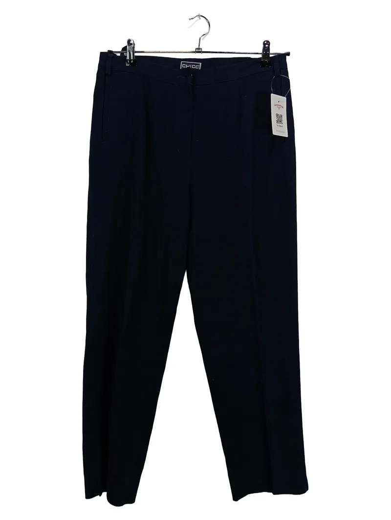 Chicc Damen Anzughose Blau Gr. 44 W35 XXL Business 1