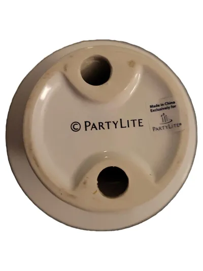 PartyLite Tortenständer Tortenplatte Porzellan Blumenmuster 12 cm Mehrfarbig