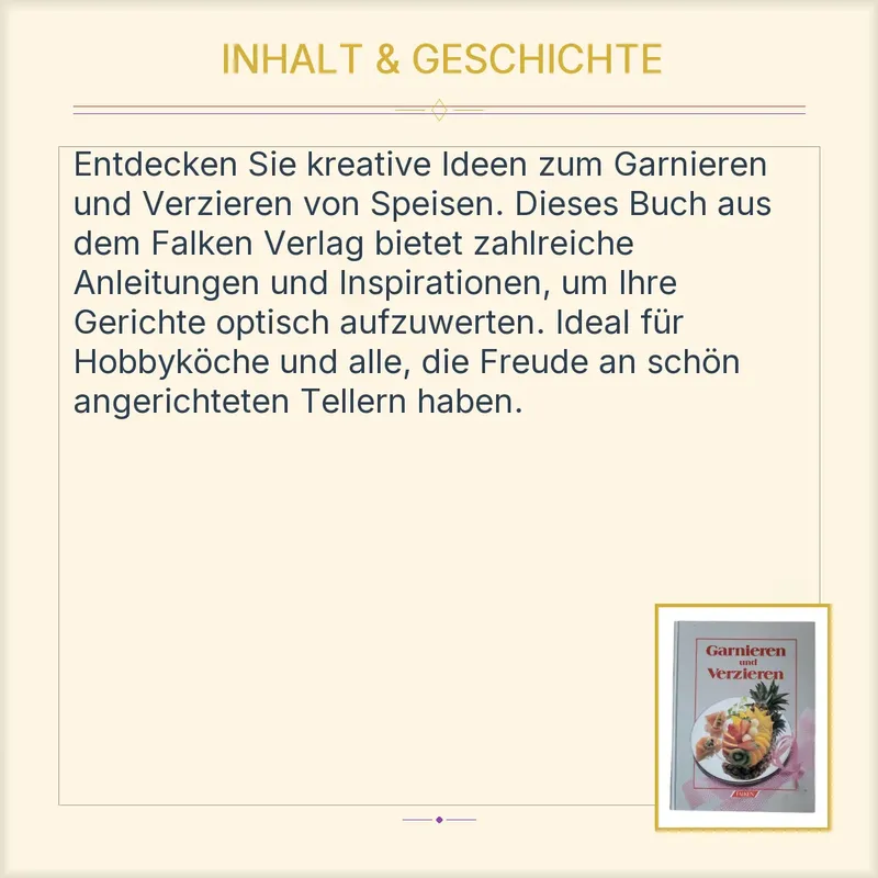 Garnieren und Verzieren - Falken Verlag Kochbuch 3