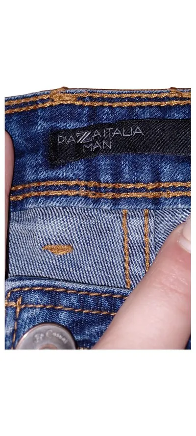 Piazza Italia Herren Jeans Regular Fit Blau Gr. 56 W40 Casual
