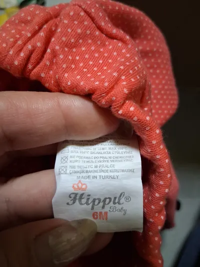 Hippil Baby Mädchen Jogginghose Gr. 68 Rosa Punkte Schleifen