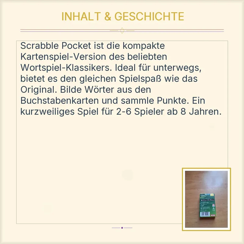 Scrabble Pocket ASS Altenburger Kartenspiel Wortspiel Reisespiel 4