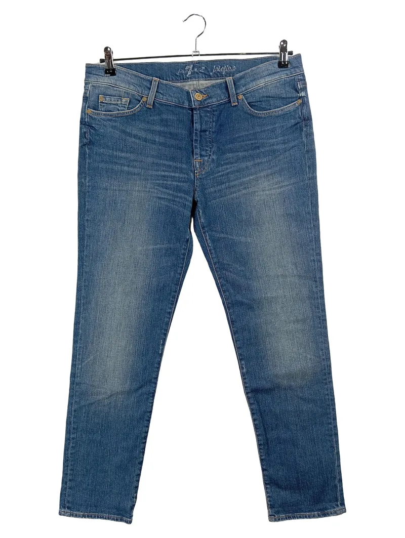 7 For All Mankind Josefina Jeans Straight Leg Damen W 31 Blau Casual 1